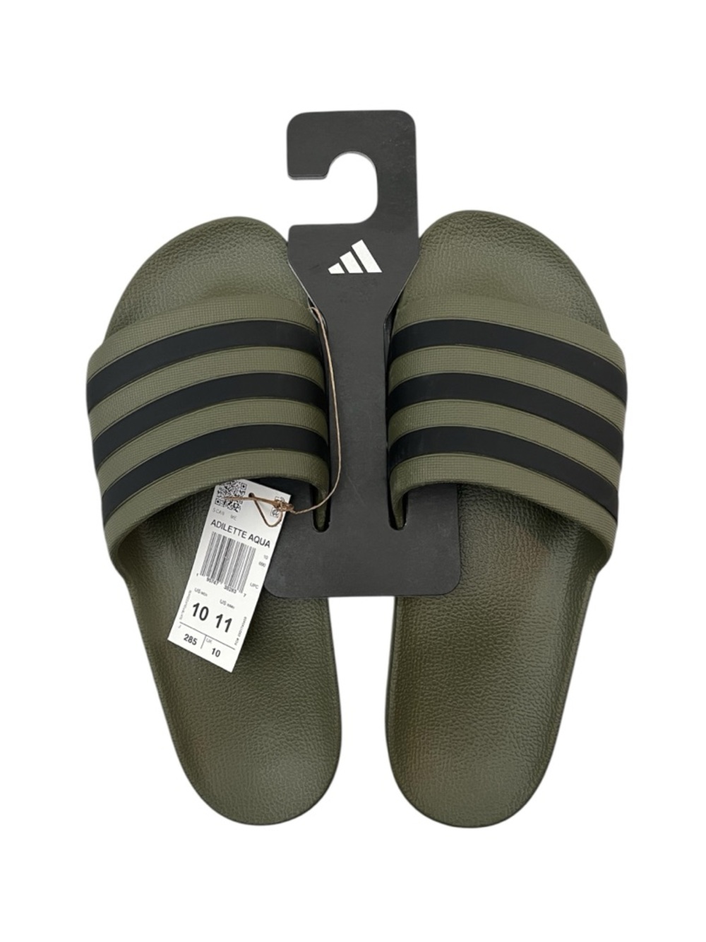 Adidas Adilette Aqua Slides Dark Green M10 W11 NEW